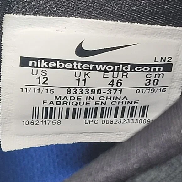 Nike Field General 3 Elite TD Men's Green Gold Football Cleats Us Size 12 - Picture 9 of 9